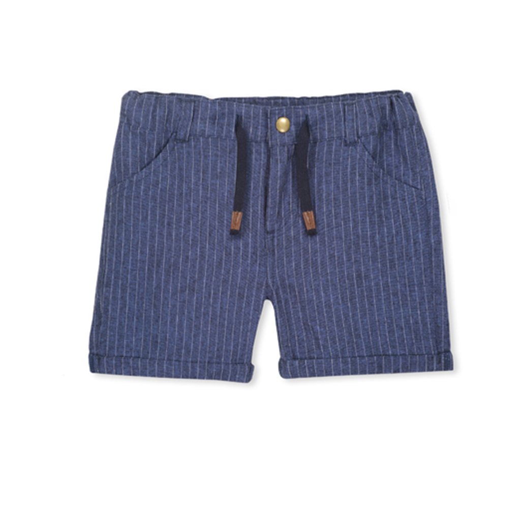 Navy/White Ticking Shorts