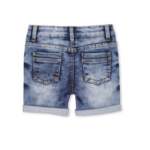 Knit Denim Shorts - Image 2