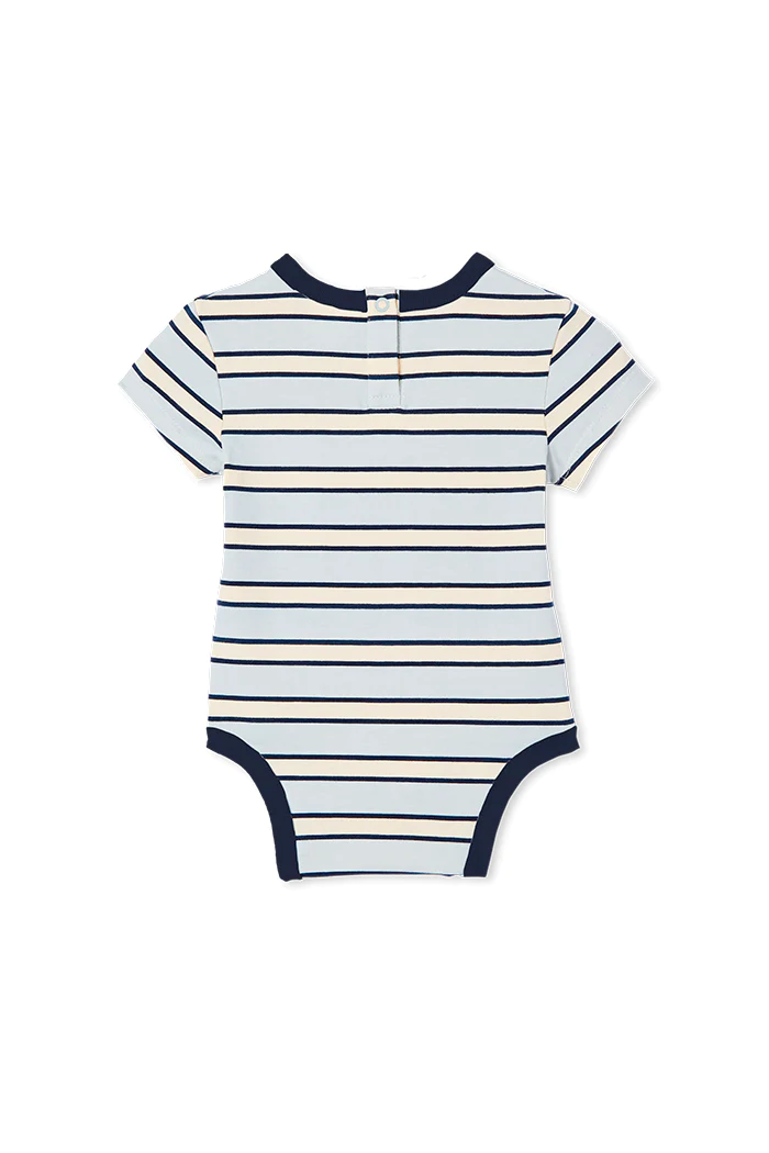 Blue Stripe Bodysuit - Image 3