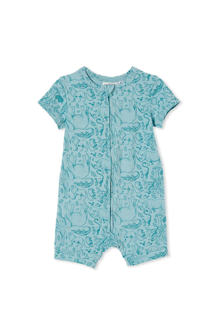 Safari Zip Romper