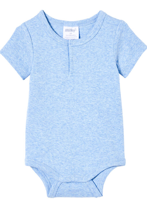 Ice Blue Rib Bodysuit