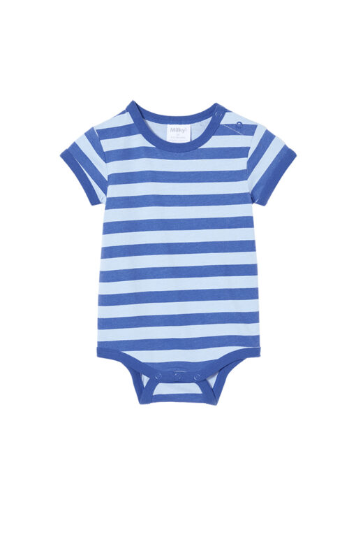 Denim Blue Stripe Bodysuit
