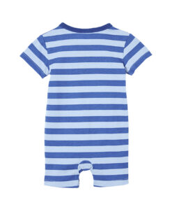 Alternative view of Denim Blue Stripe Henley Romper