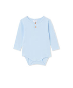 Blue Henley Bodysuit