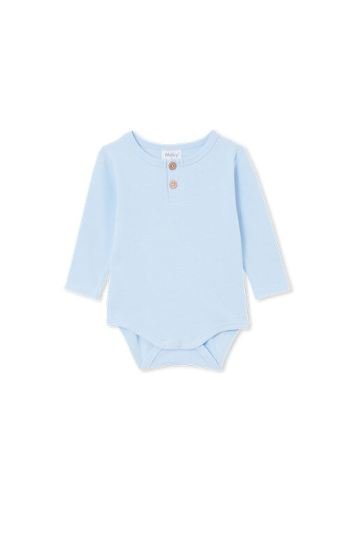 Blue Henley Bodysuit