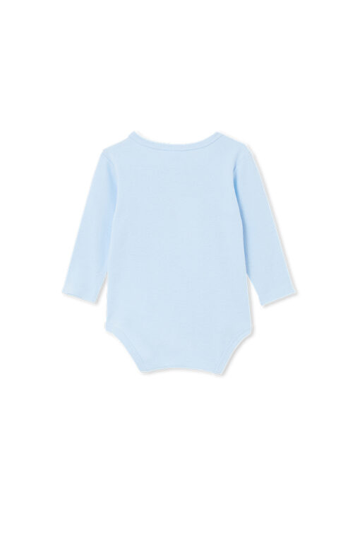 Blue Henley Bodysuit - Image 2