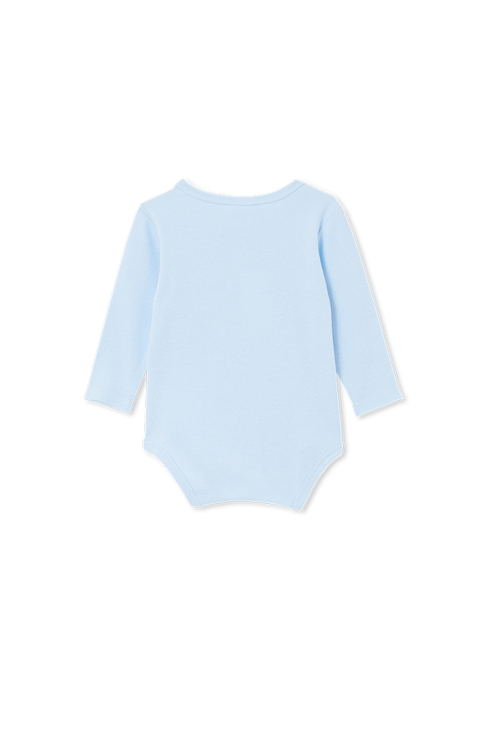 Blue Henley Bodysuit - Image 2