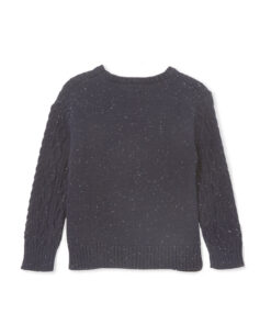Alternative view of Navy Fleck Knit Jumper