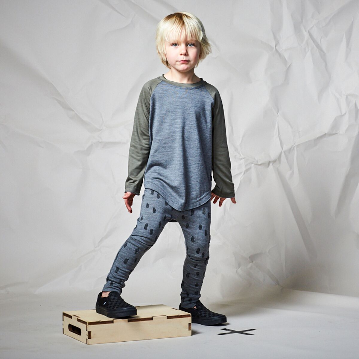 Charcoal Marle/Commando Levi Raglan Tee - Image 2