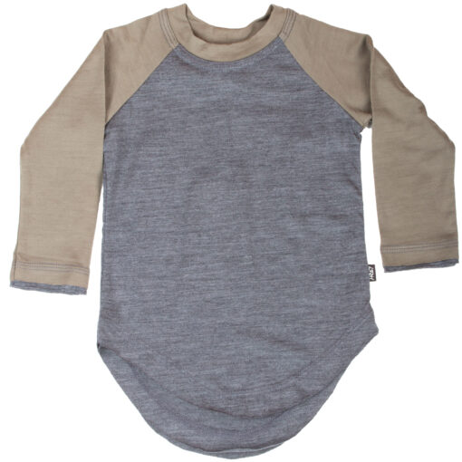 Charcoal Marle/Commando Levi Raglan Tee