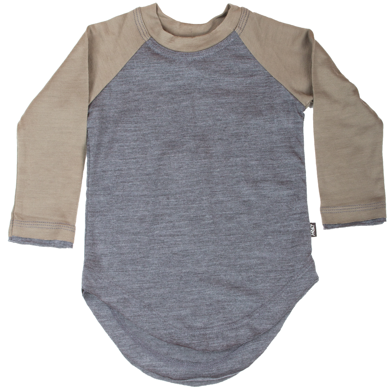 Charcoal Marle/Commando Levi Raglan Tee