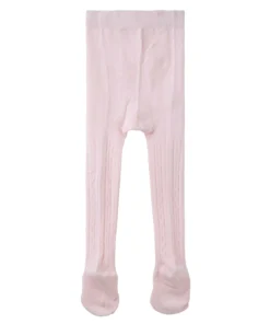 Baby Cable Knit Tights- Pink