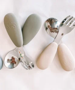 Cutlery Set Metal/Silicon - Petite Eats