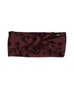 Merino Headband  Mulberry Cheetah