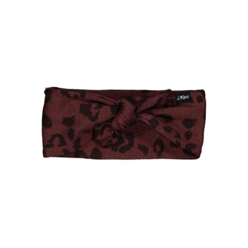 Merino Headband  Mulberry Cheetah