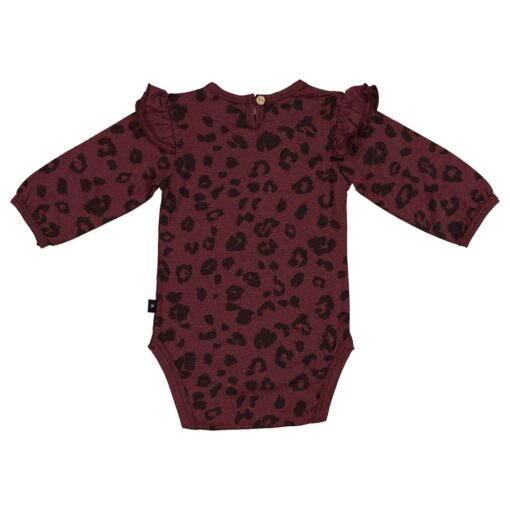 Merino Luna Bodysuit - Mulberry Cheetah - Image 2