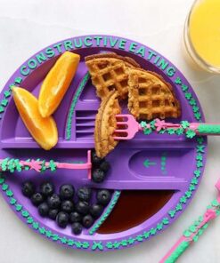 Constructive Eating Plate - Fairy Garden