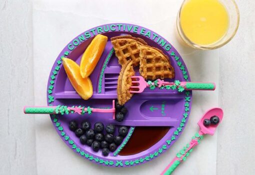 Constructive Eating Plate - Fairy Garden