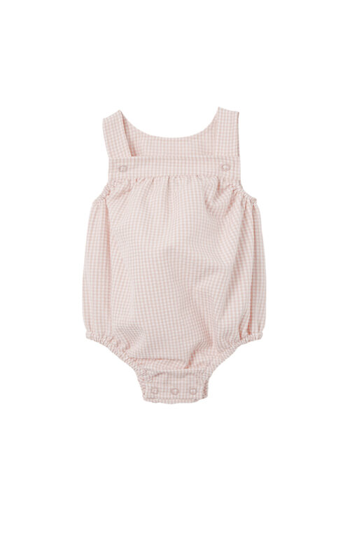 Pink Check Playsuit