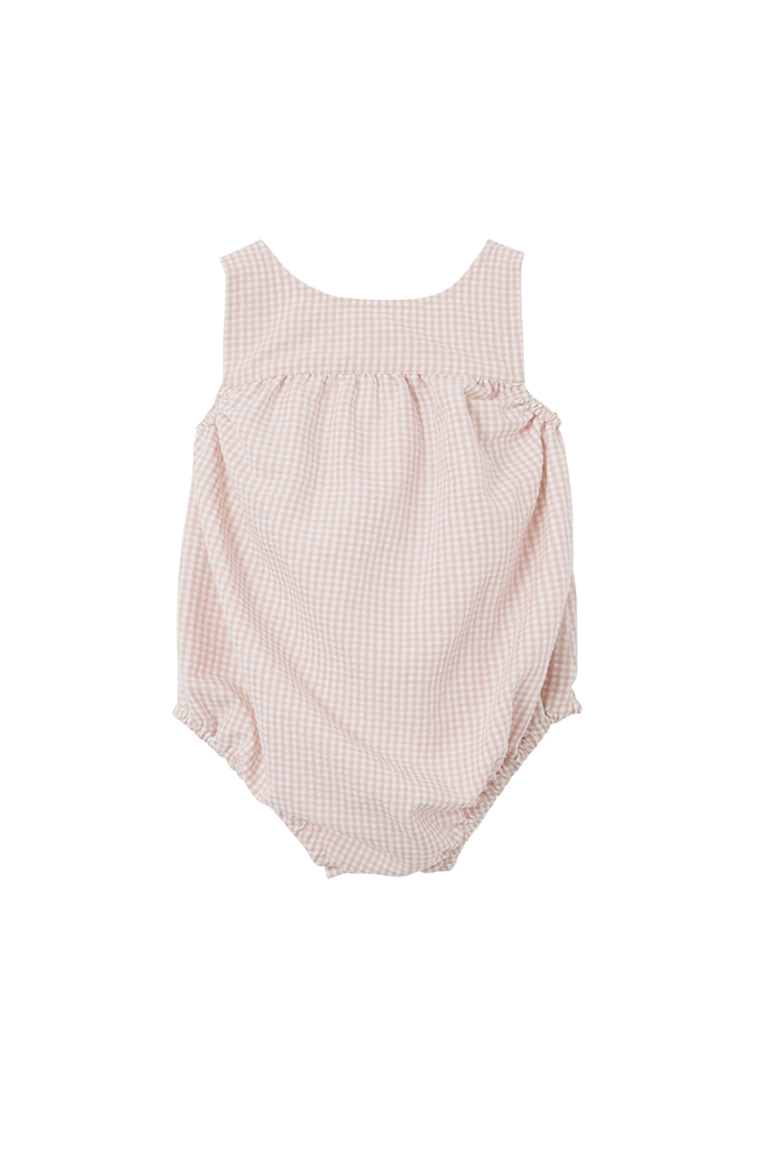 Pink Check Playsuit - Image 2