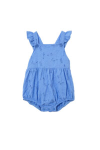 Cornflower Broderie Frill Playsuit