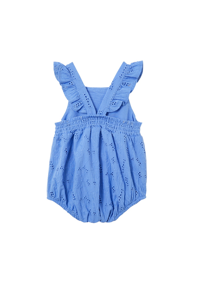 Cornflower Broderie Frill Playsuit - Image 2