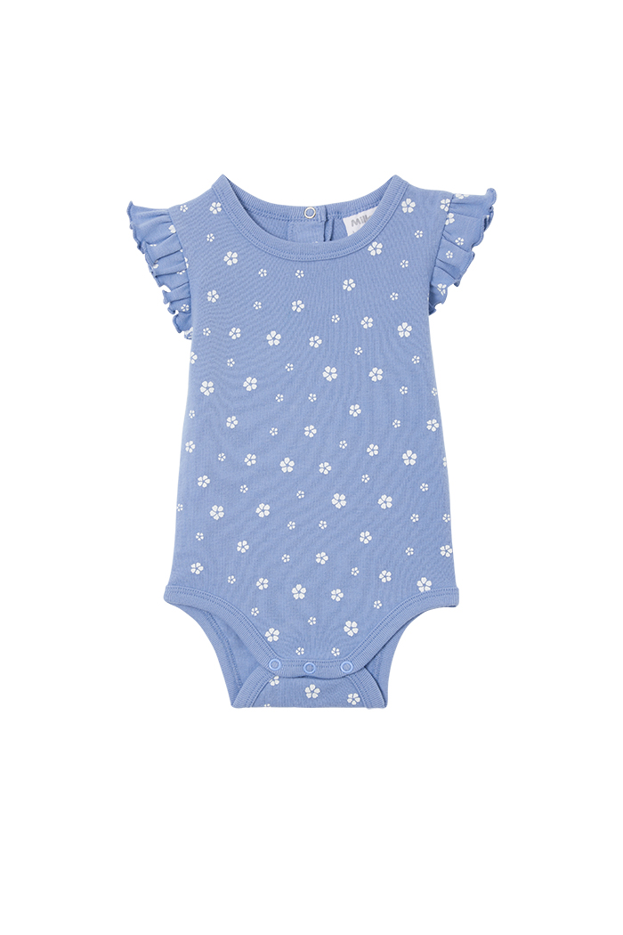 Cornflower Frill Bodysuit