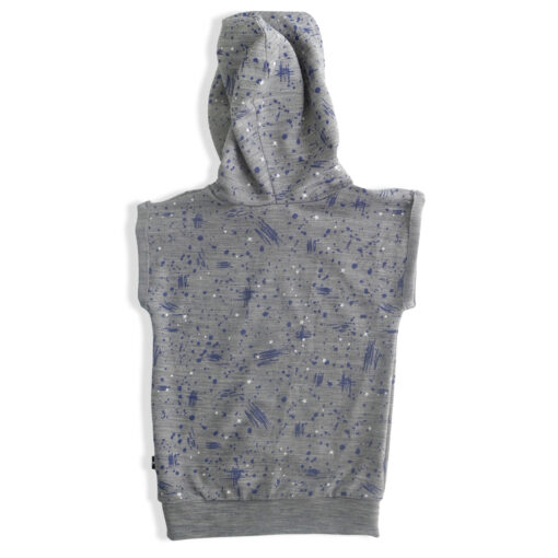 Merino Dakota Zip Vest - Ash Marle Scribble - Image 2