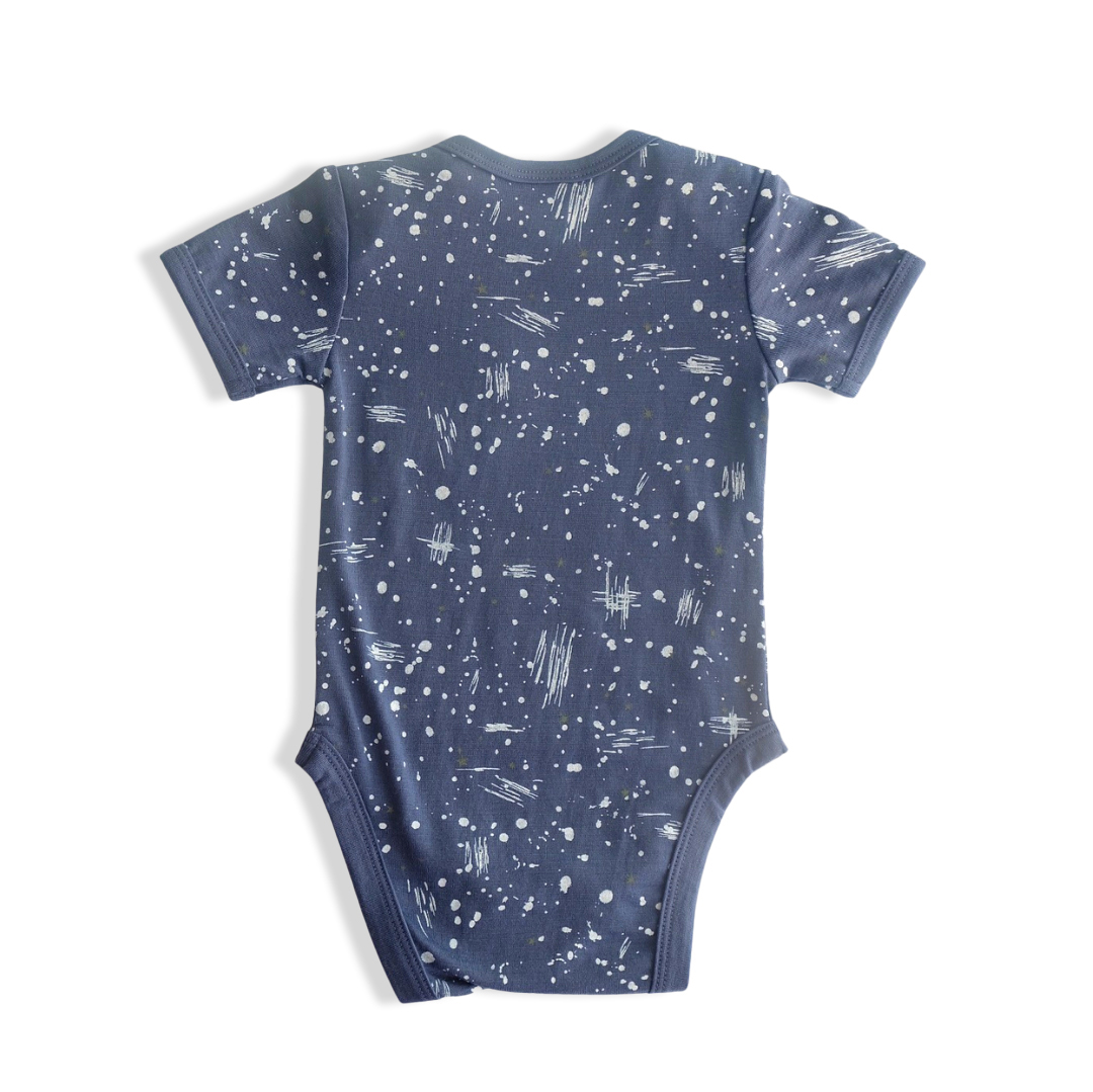 Storm Scribble Short Sleeve Ezra Merino Bodysuit - Image 2