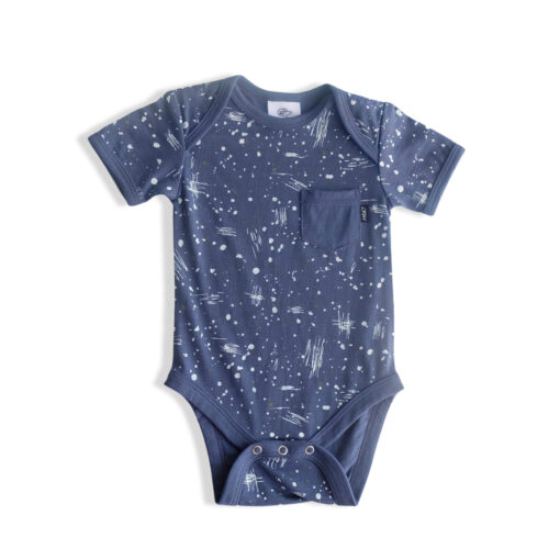 Storm Scribble Short Sleeve Ezra Merino Bodysuit