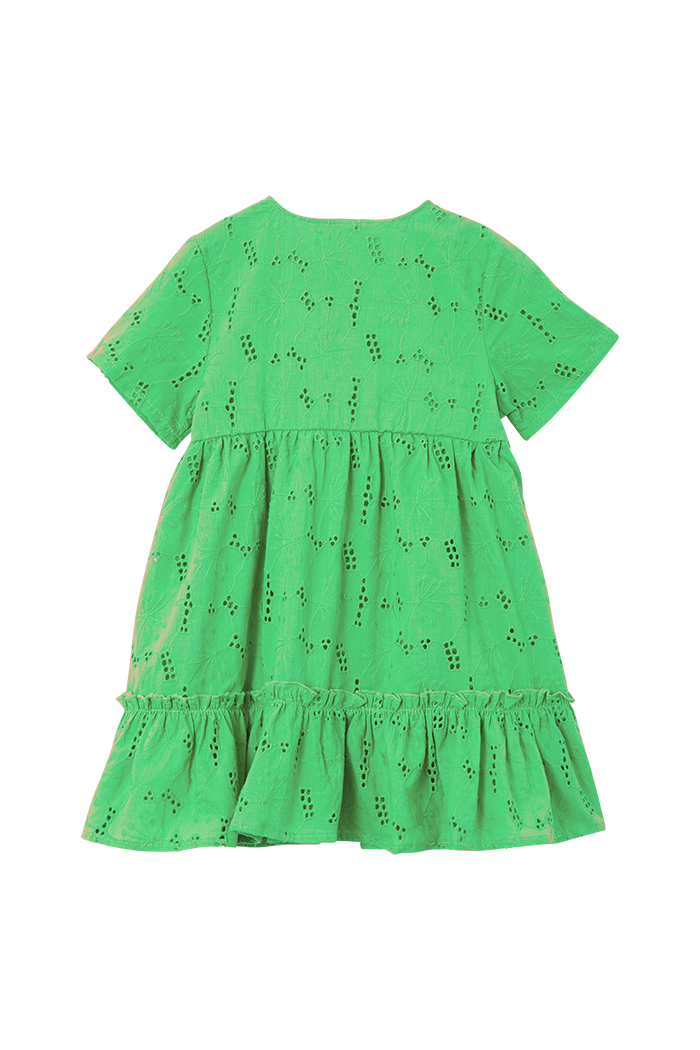 Fresh Green Broderie Dress - Image 2