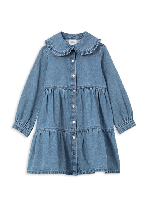 Denim Tiered Dress