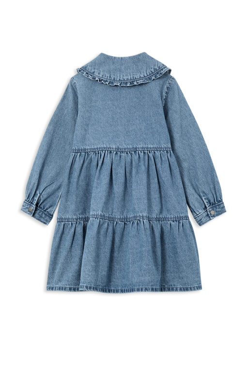 Denim Tiered Dress - Image 2
