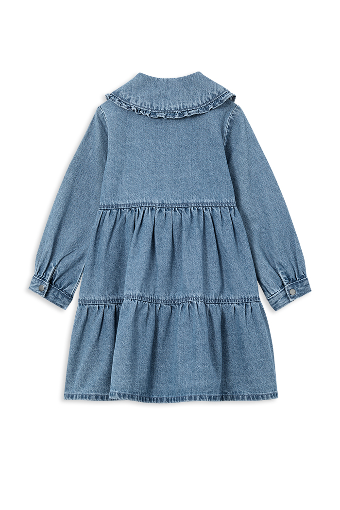 Denim Tiered Dress - Image 2