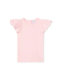 Pink Rosebud Rib Tee