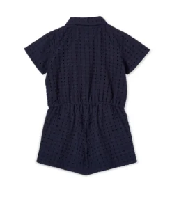 Alternative view of Broderie Playsuit - Navy
