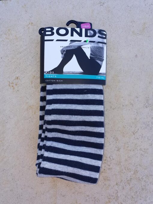 Tights - Bonds Grey Stripe