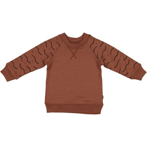 Russet Merino Beatnik Crew Sweatshirt  (size 6-7yrs only)