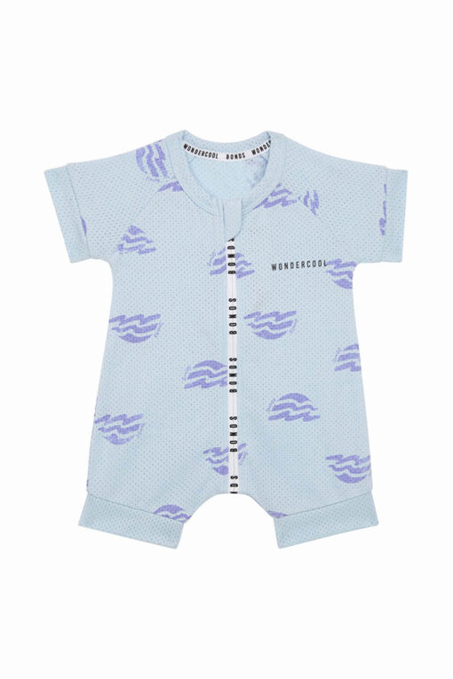 Seaside Waves Short Leg Wondercool Romper