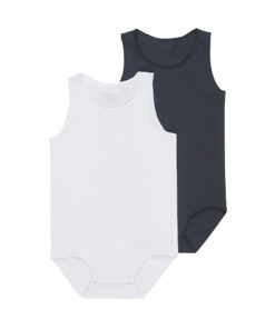 White/Solar Wondercool Eyelet Singletsuit 2pk