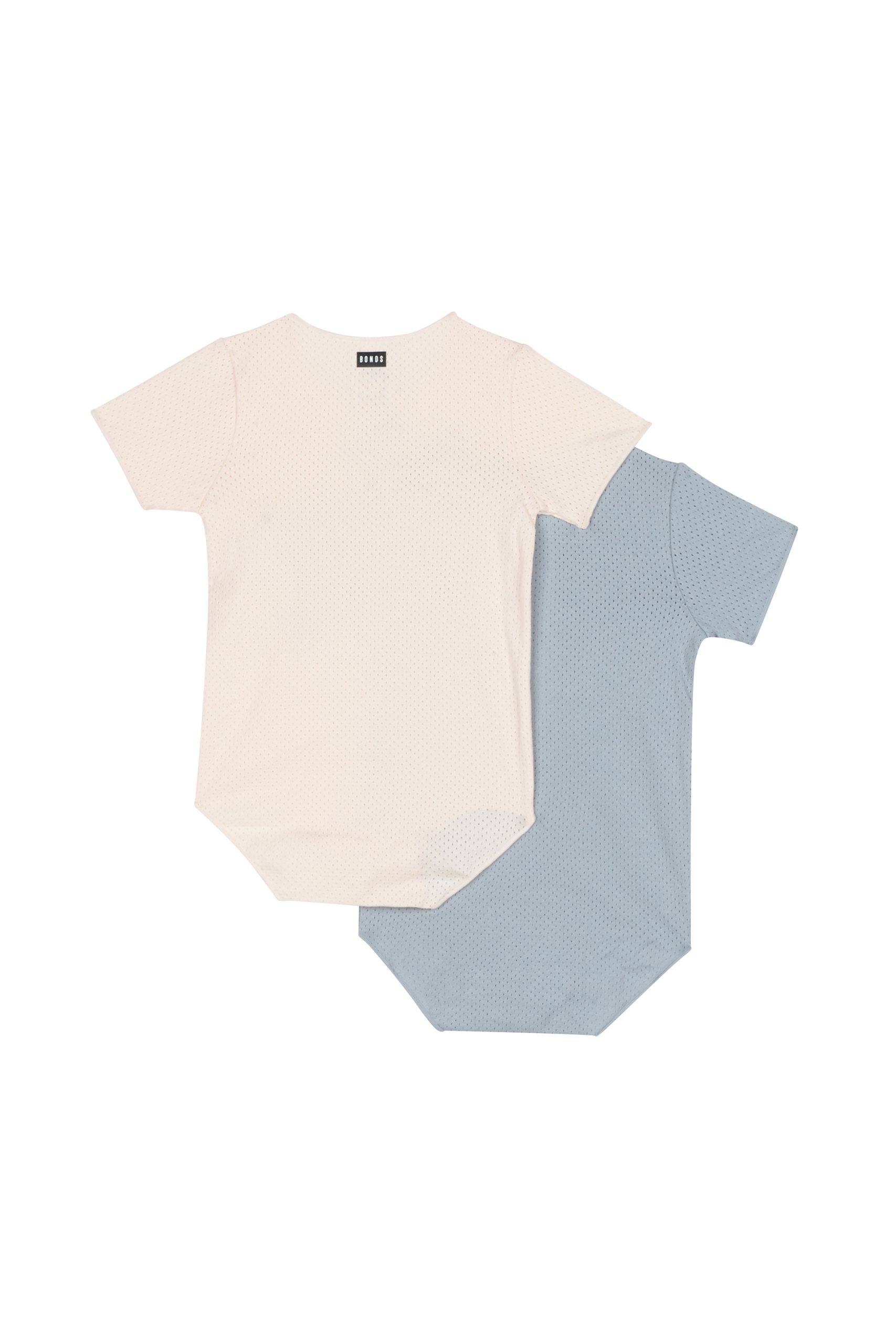 Goosebumps/Almond White Bodysuit 2pk - Wondercool Eyelet - Image 2