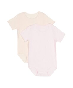 Balllet Slipper Pink/Almond White Wondercool Eyelet Bodysuit 2pk