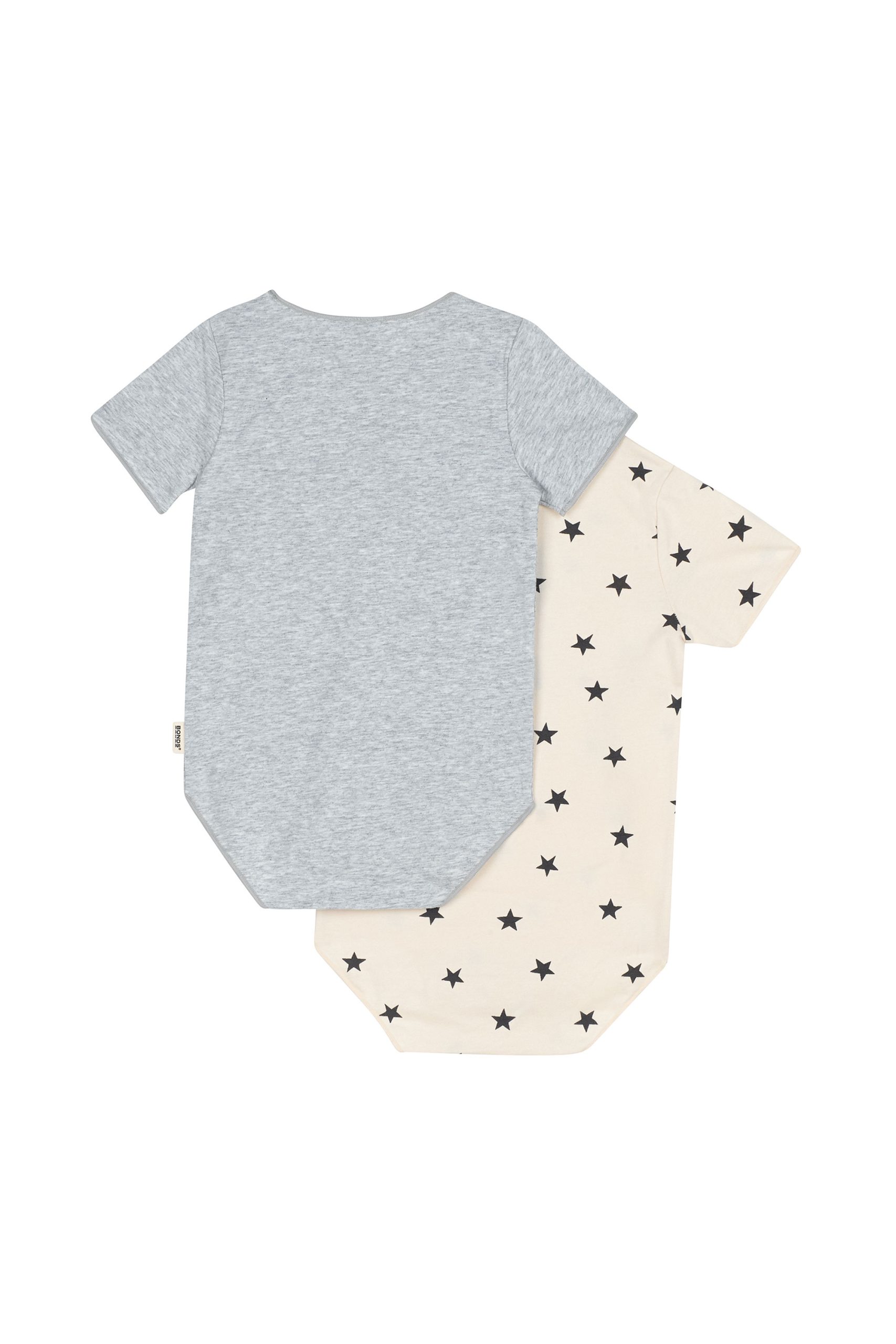 Star Shine/Grey Marle Bodysuit 2pk - Image 2