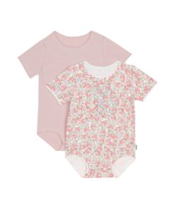 Ditzy Daisies/Pillow Talk - Bonds S/S Bodysuit 2pk