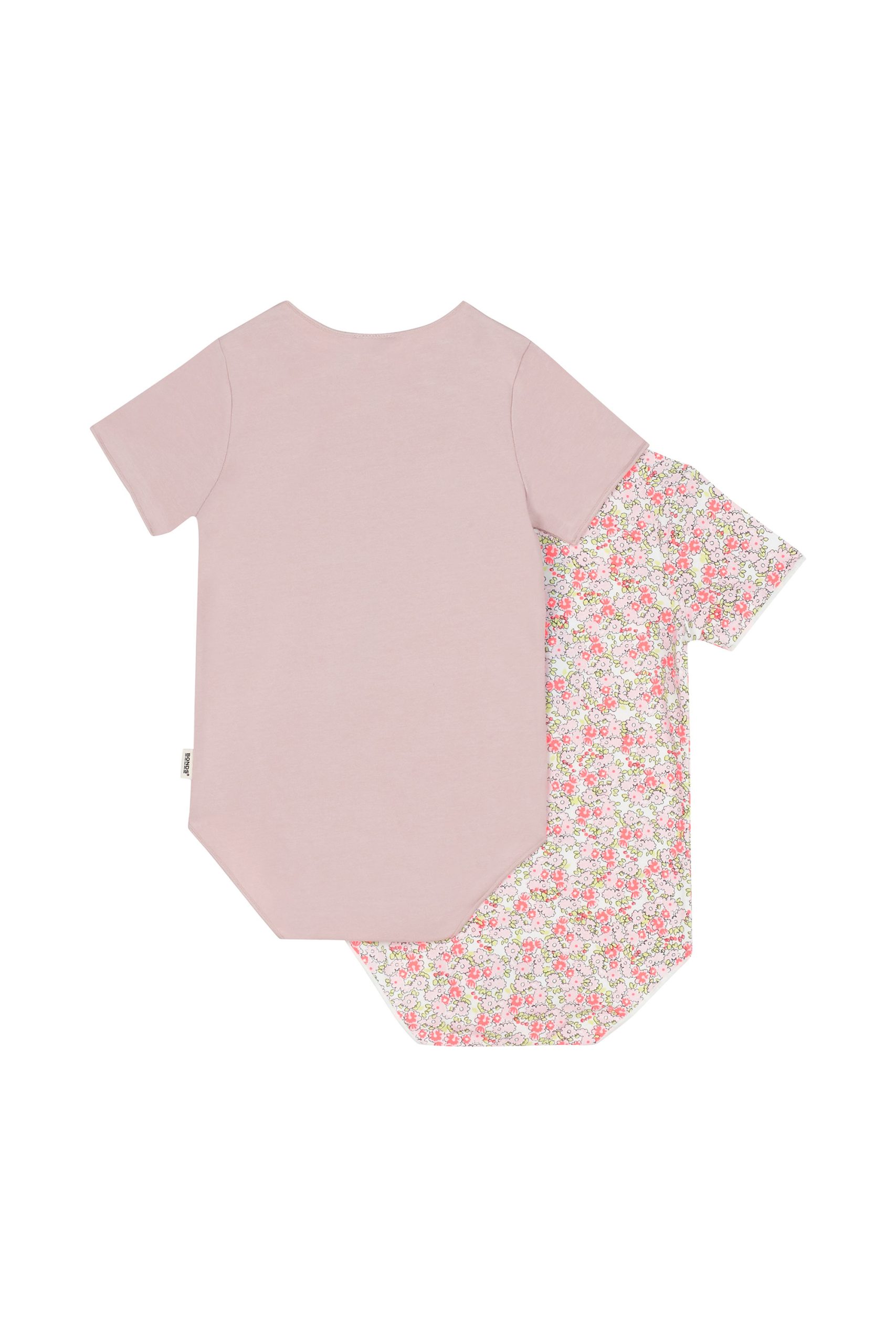 Ditzy Daisies/Pillow Talk - Bonds S/S Bodysuit 2pk - Image 2