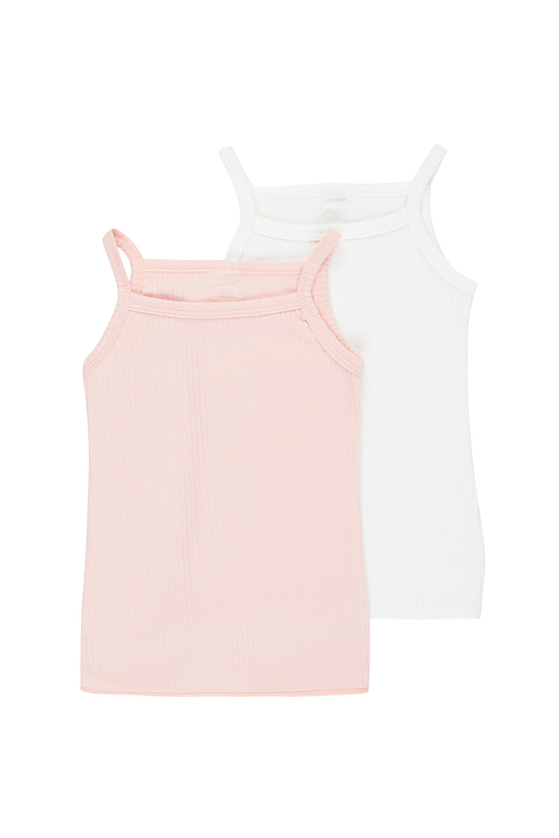 Pointelle Fairy Floss Singlet Set 2pk