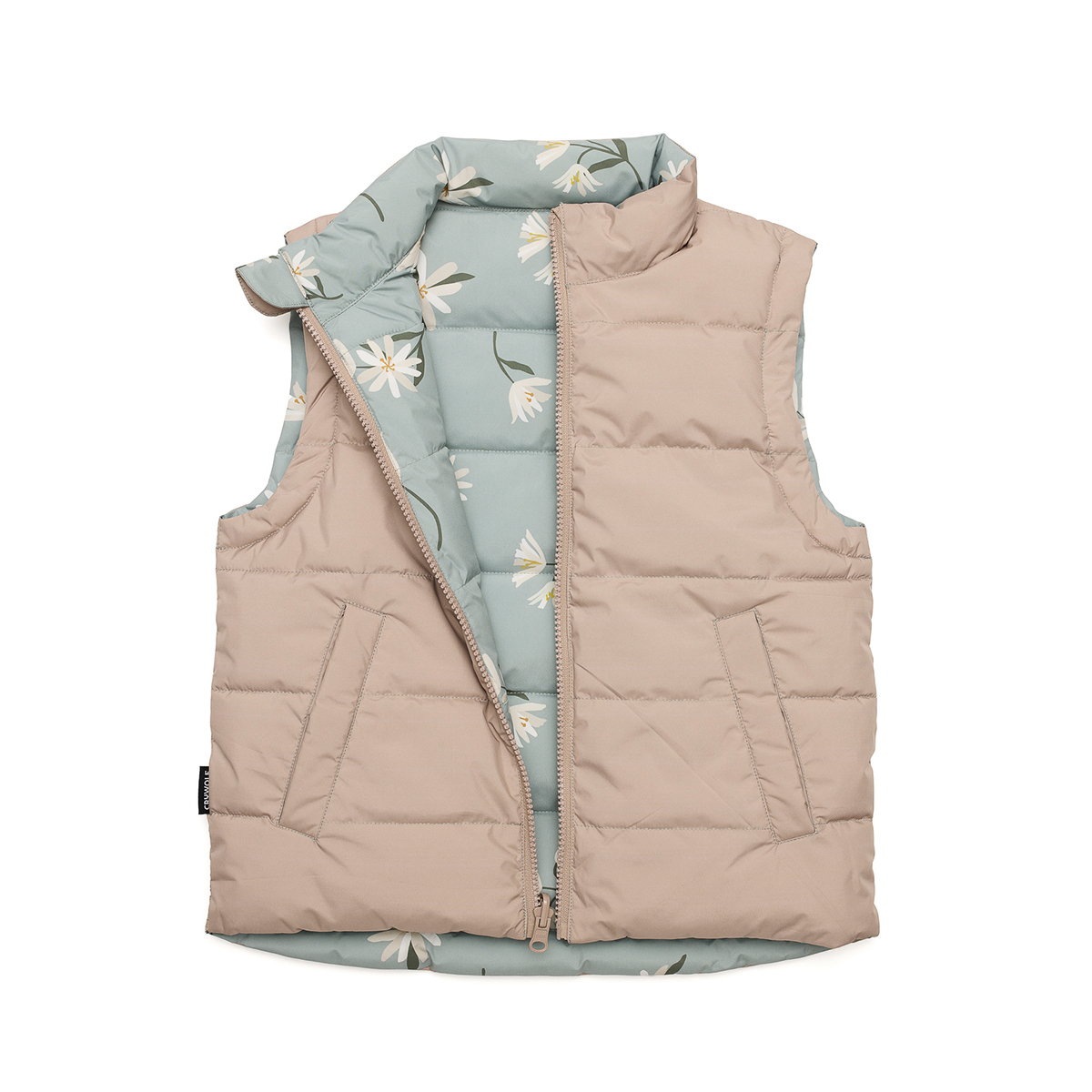 Forget Me Not Reversible Puffer Vest - Image 4