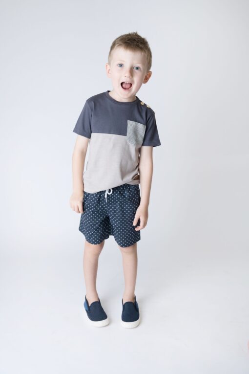 Tee - Dusty Grey/Charcoal - Image 2