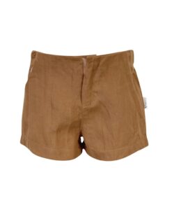Shorts - Bronze Linen Tailored Shorts