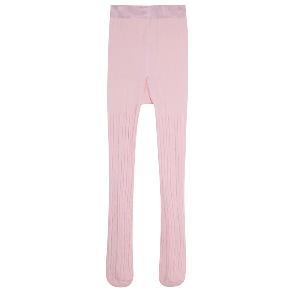 Ribbed Tights - Pale Pink